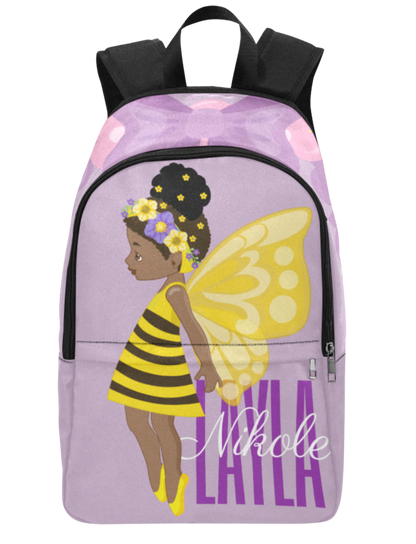 Lavender Bee Custom School Backpack