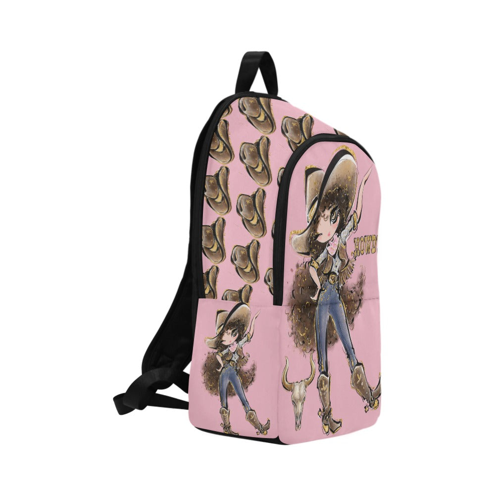 Pink Western Custom School Backpack