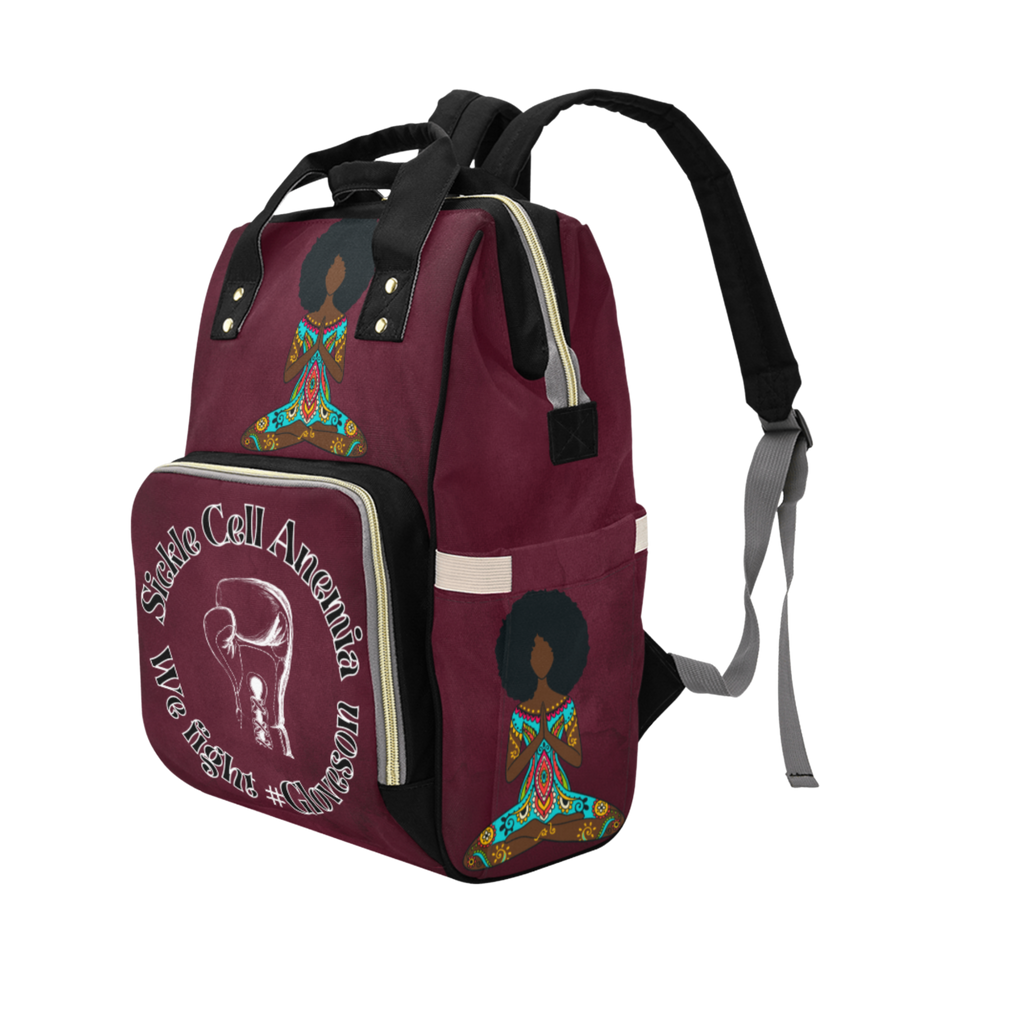 Sickle Cell Custom Multi-Function Diaper Backpack