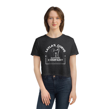 Layla’s Curve Signature Women's Flowy Cropped Tee