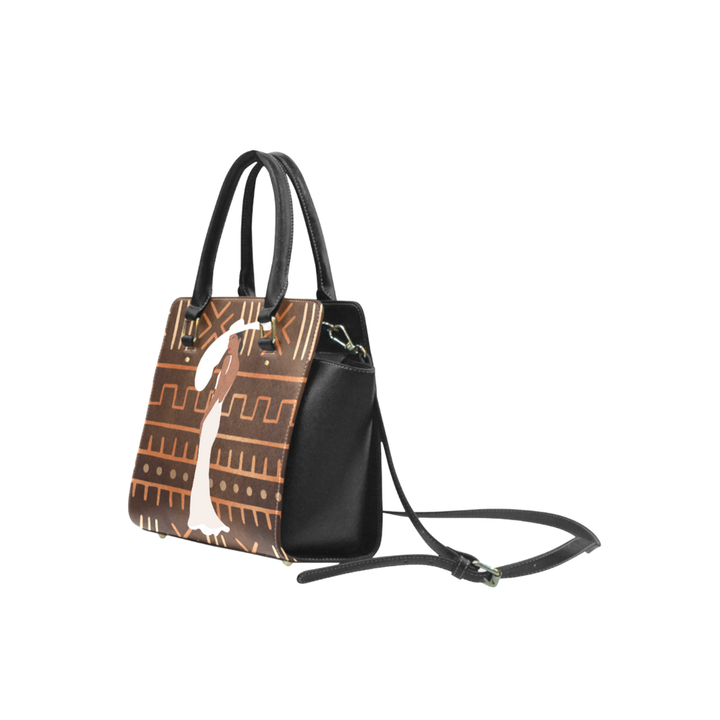 Lady in White Classic Shoulder Handbag