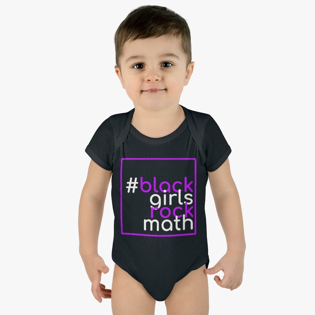 #blackgirlsrockmath Infant Baby Rib Bodysuit