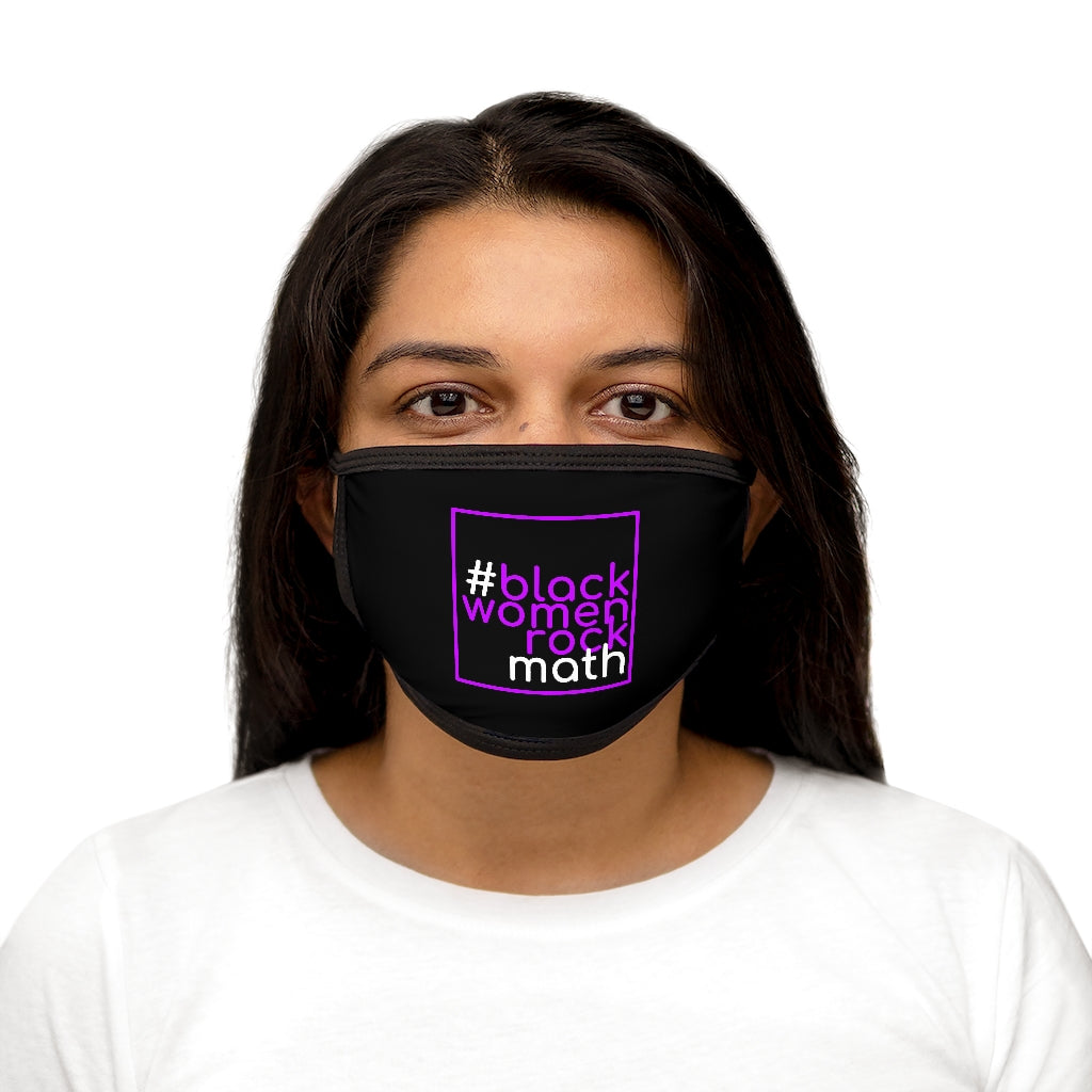 #blackwomenrockmath Mixed-Fabric Face Mask