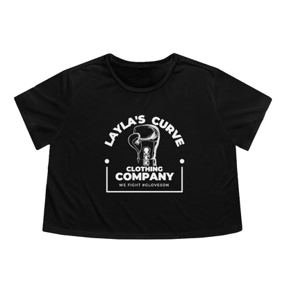 Layla’s Curve Signature Women's Flowy Cropped Tee