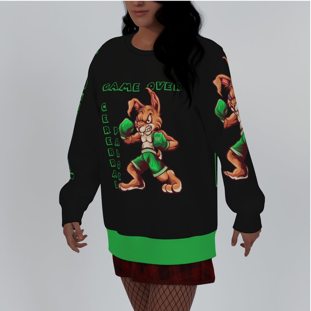 Game Over Cerebral Palsy Women's Raglan Sleeve Sweatshirt