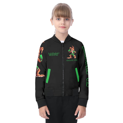 Game Over Cerebral Palsy Kid's Raglan Sleeve Jacket