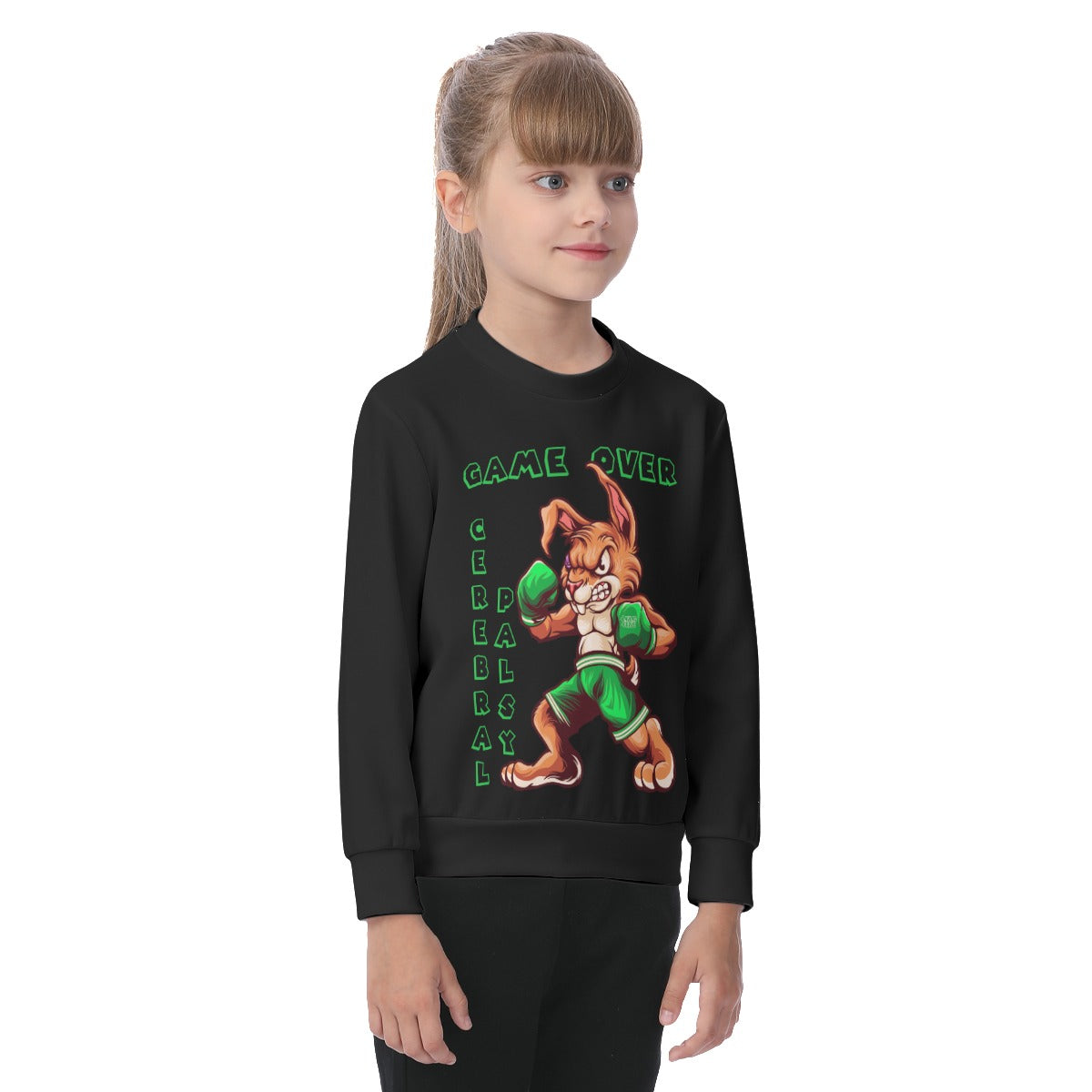 Game Over Cerebral Palsy Kid's Sweatshirt