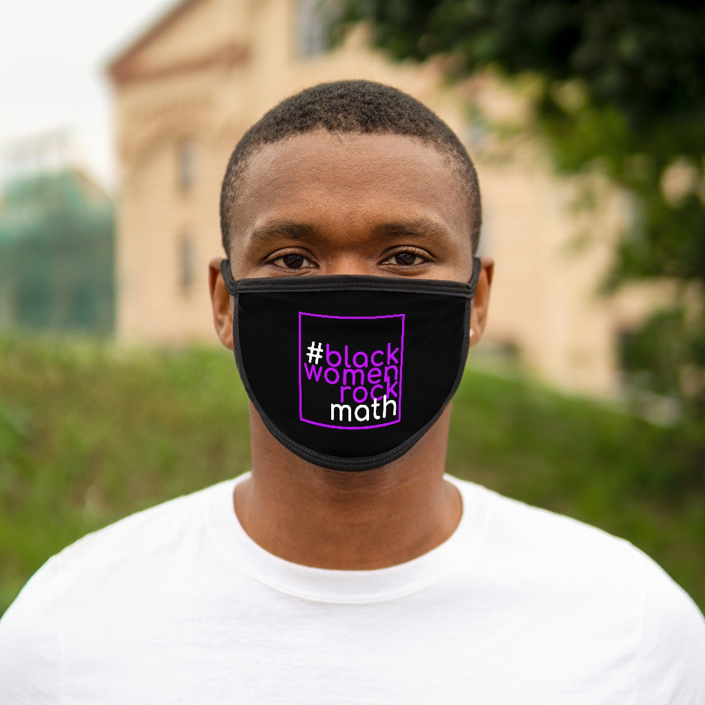 #blackwomenrockmath Mixed-Fabric Face Mask