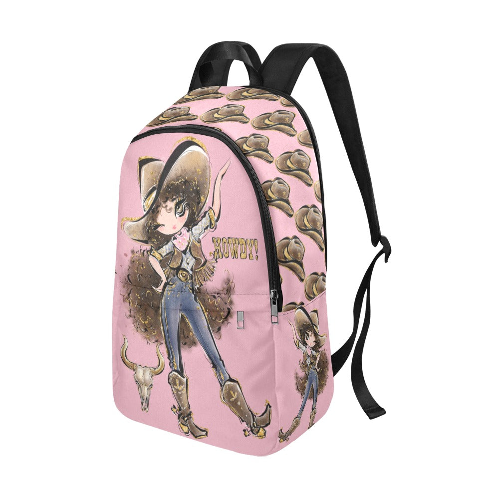 Pink Western Custom School Backpack