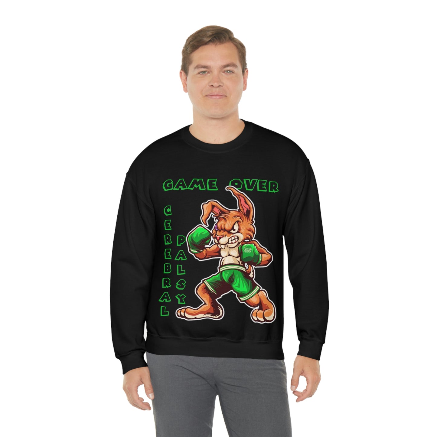 Game Over Cerebral Palsy Unisex Heavy Blend™ Crewneck Sweatshirt
