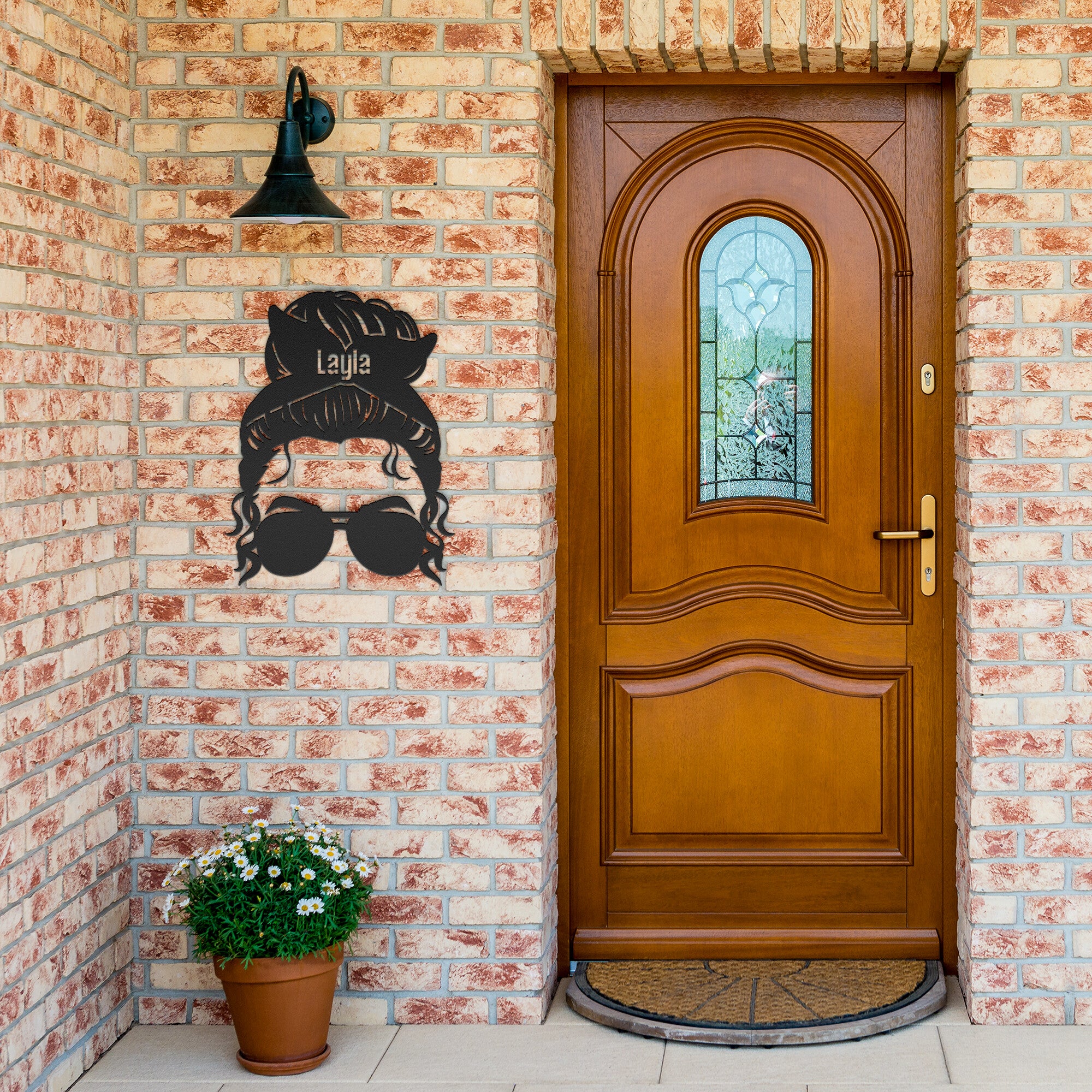 Custom Bun and Sunglasses Metal Sign