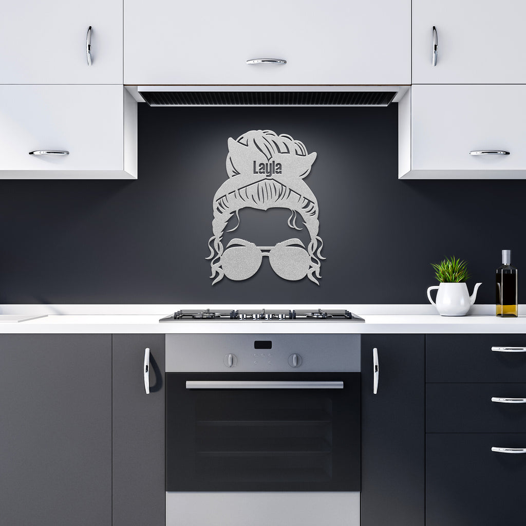 Custom Bun and Sunglasses Metal Sign