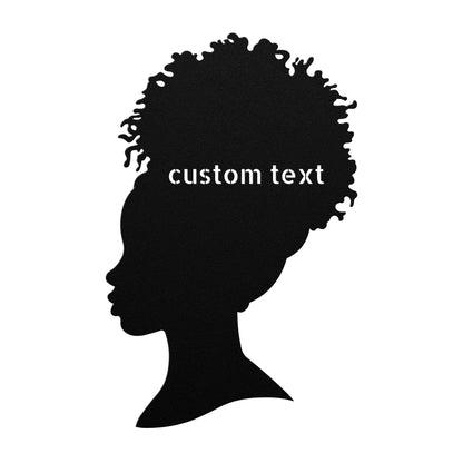 Custom Hair Updo Metal Sign