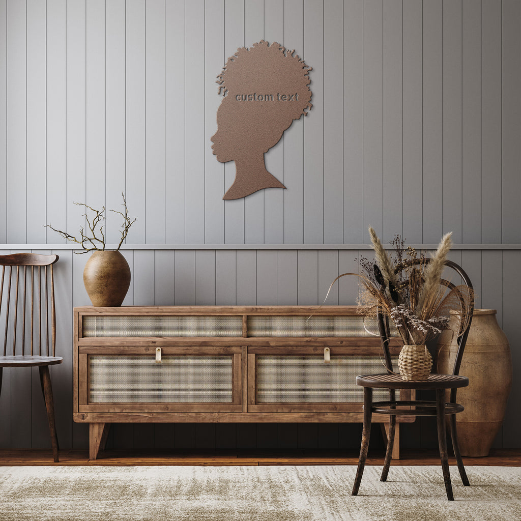 Custom Hair Updo Metal Sign