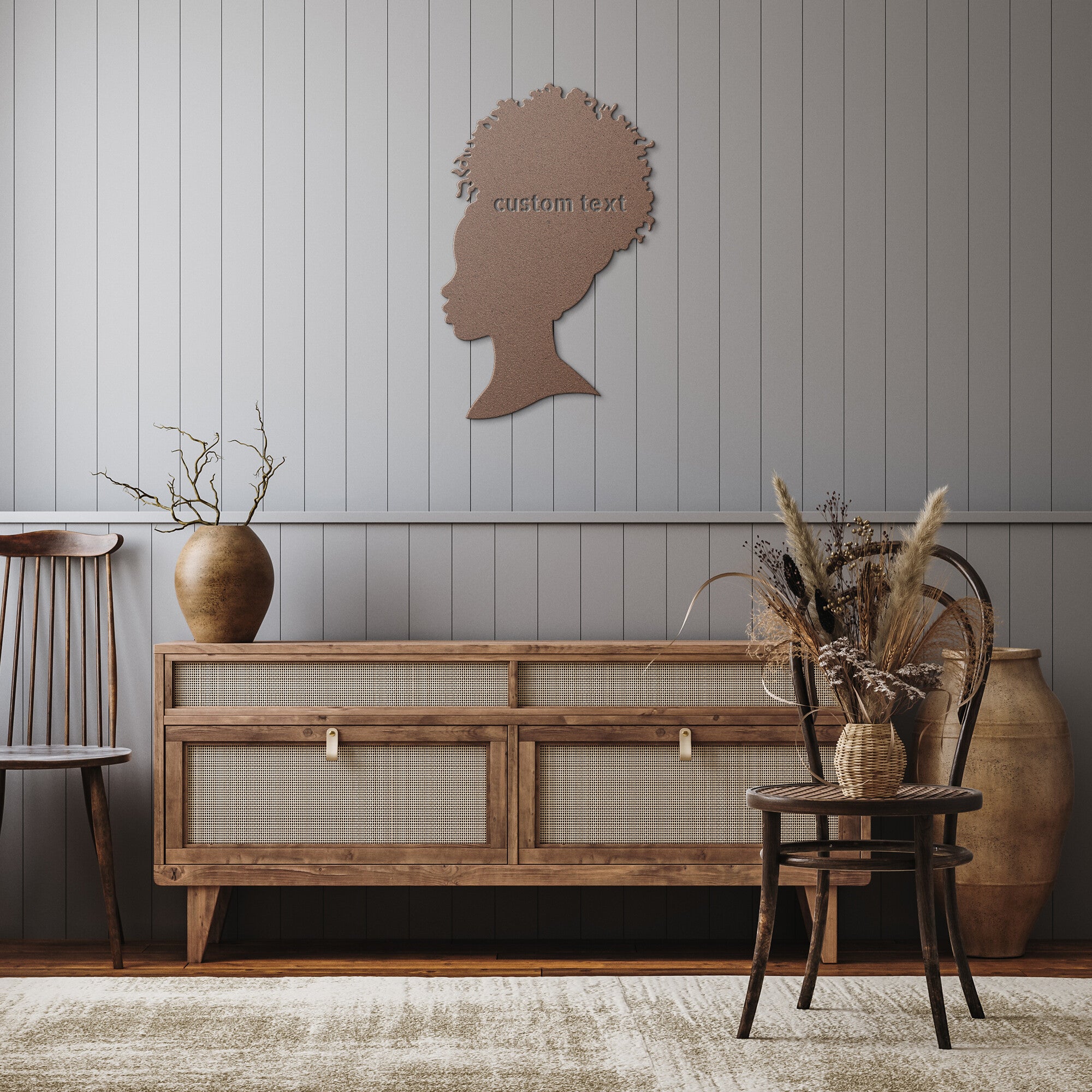 Custom Hair Updo Metal Sign