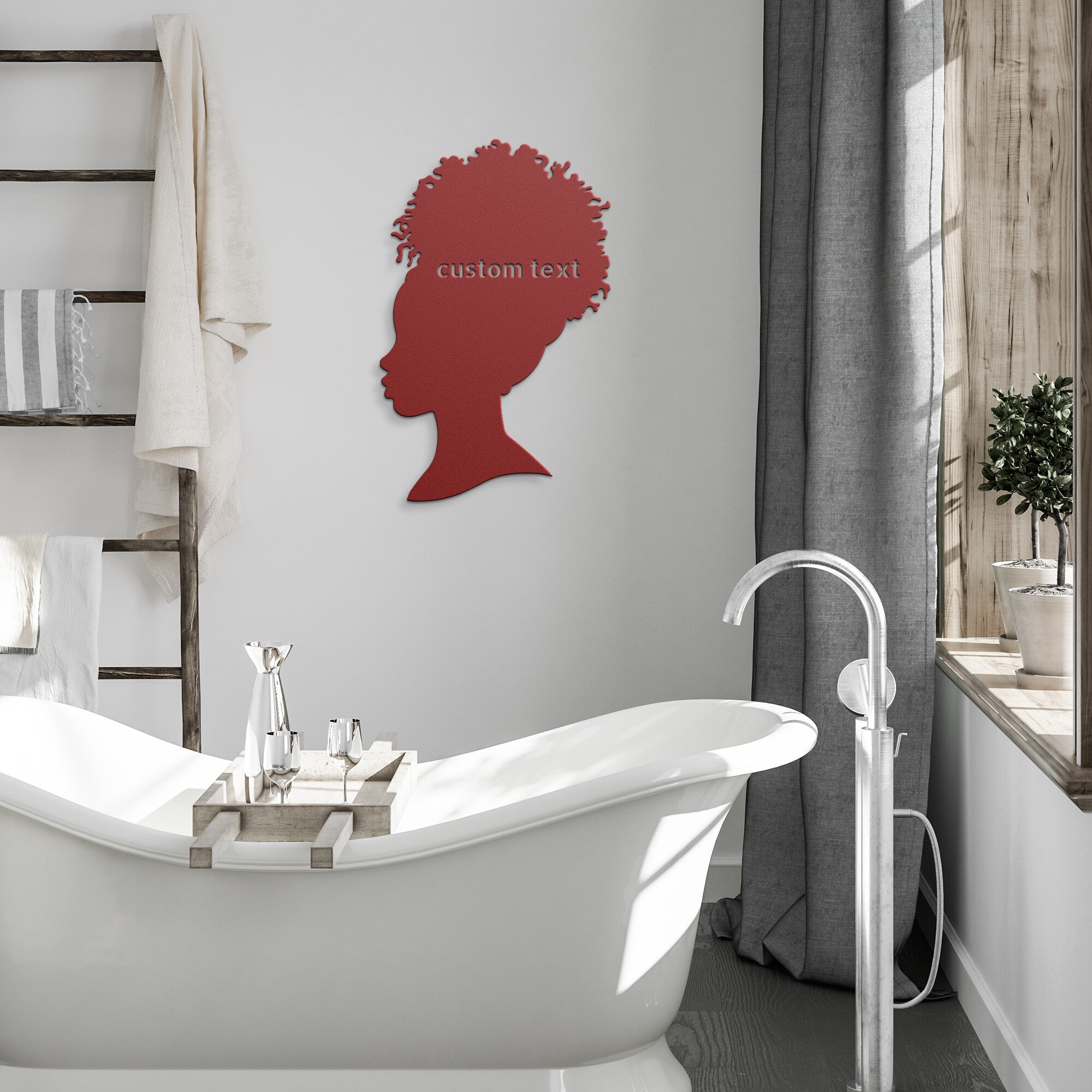 Custom Hair Updo Metal Sign