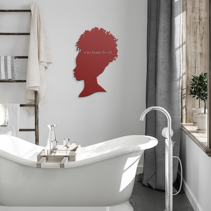 Custom Hair Updo Metal Sign