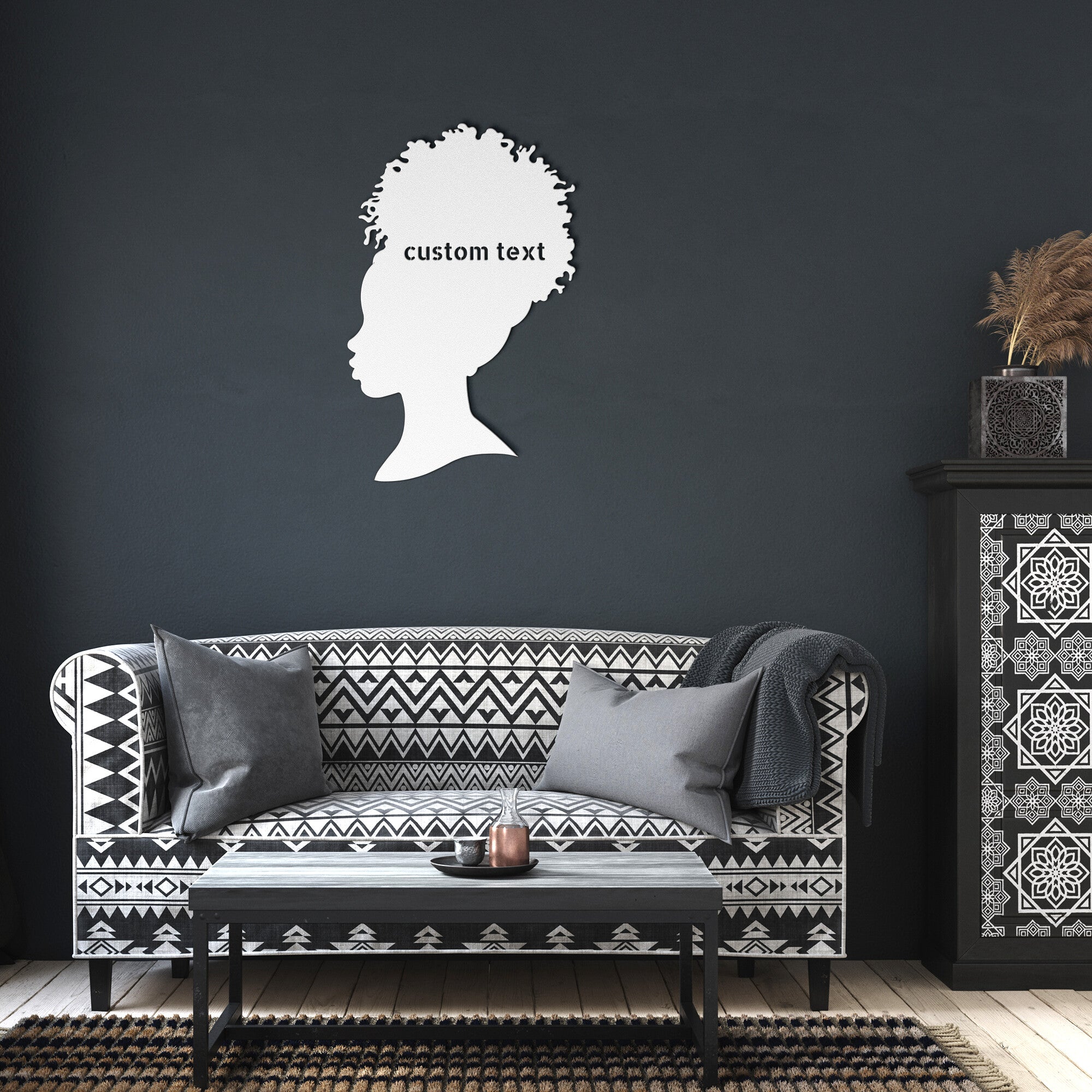 Custom Hair Updo Metal Sign