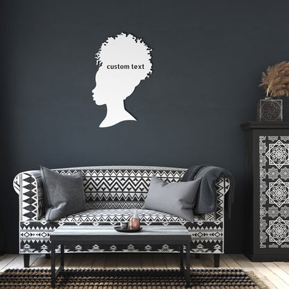 Custom Hair Updo Metal Sign