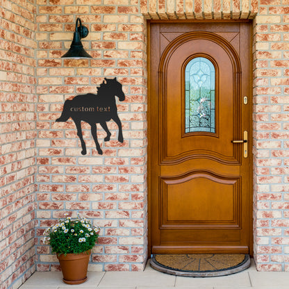 Custom Horse Metal Sign
