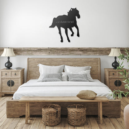 Custom Horse Metal Sign
