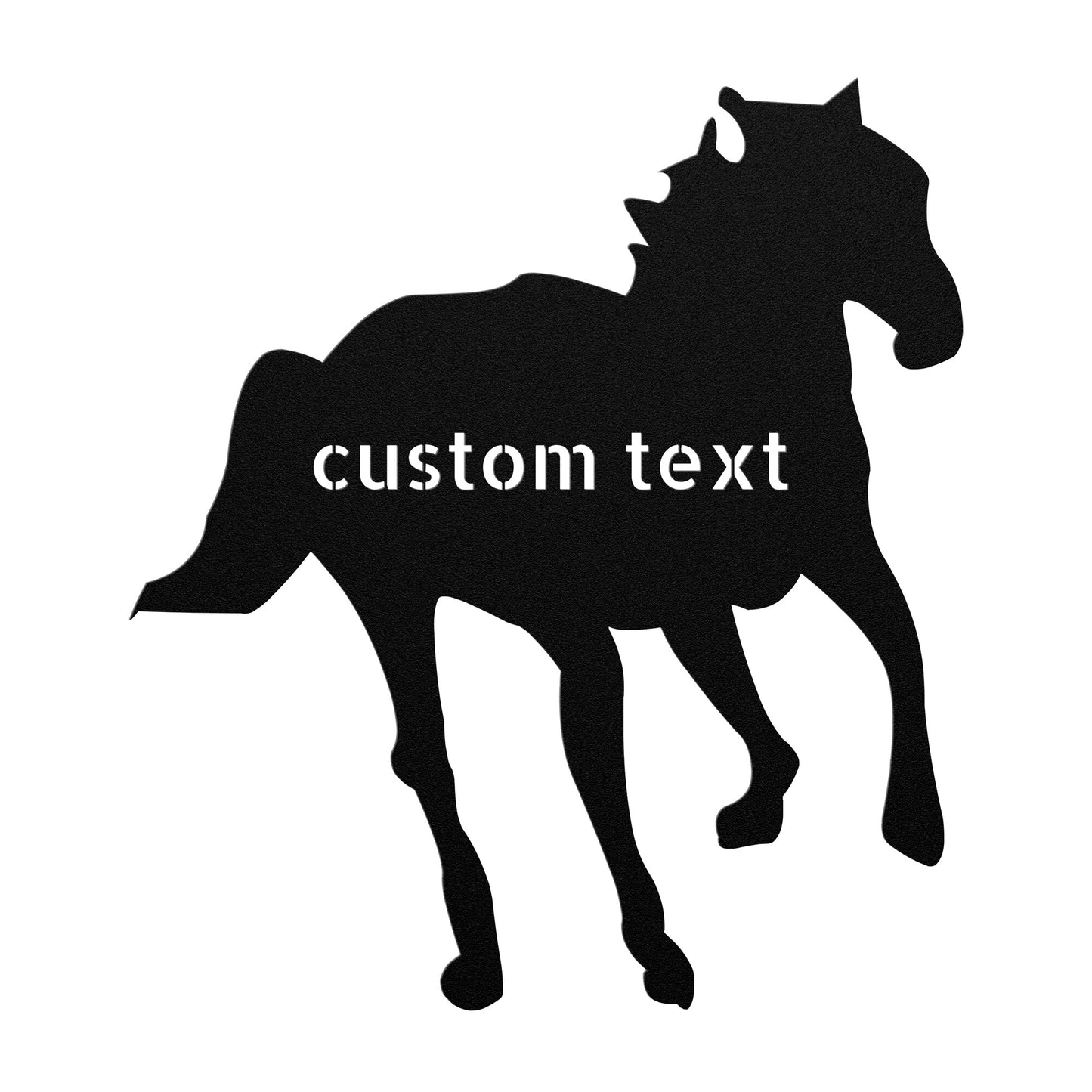 Custom Horse Metal Sign