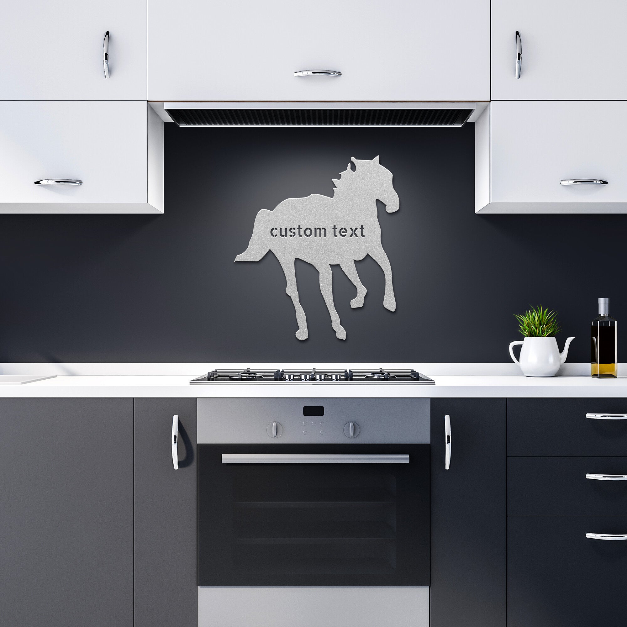 Custom Horse Metal Sign