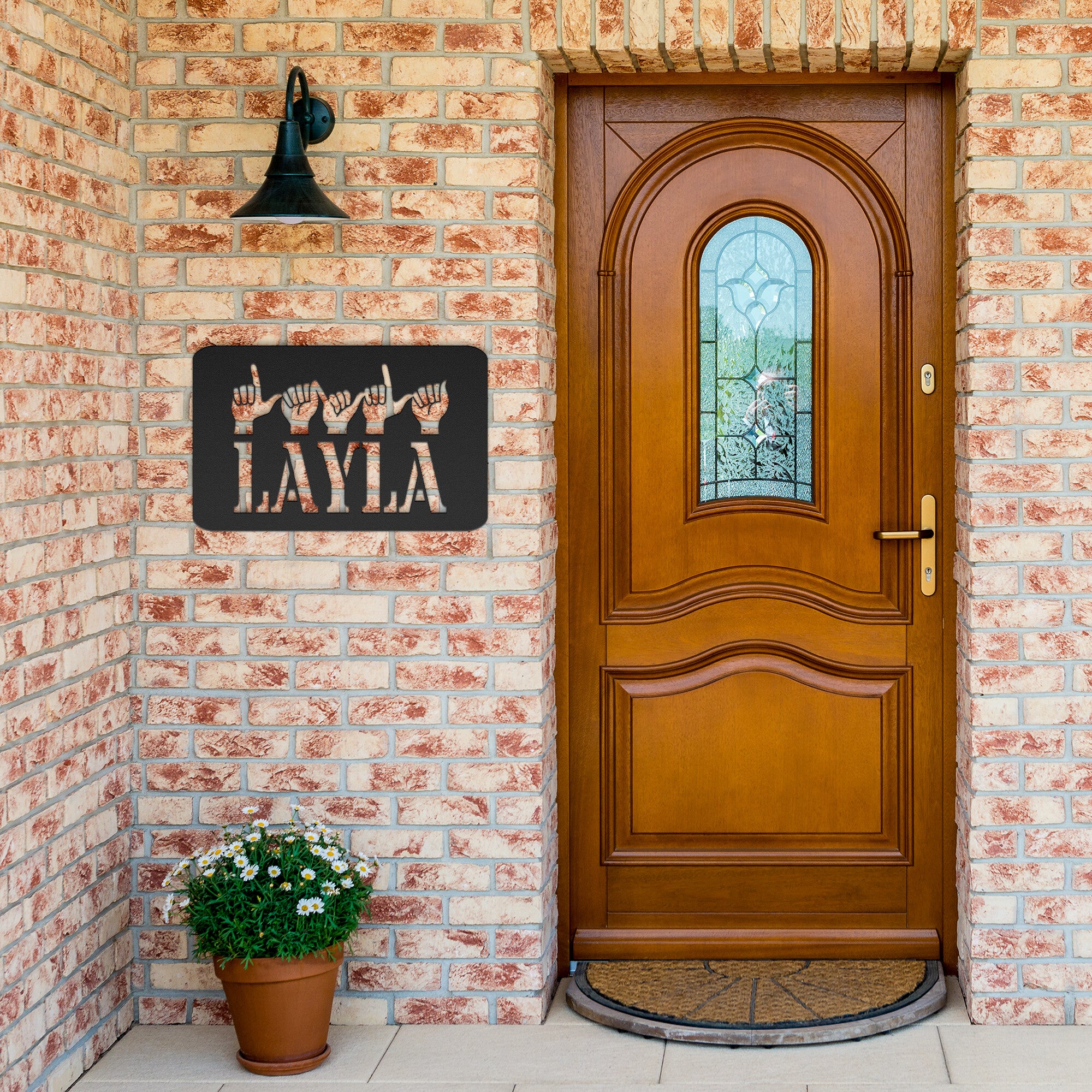 Custom Sign Language Metal Sign