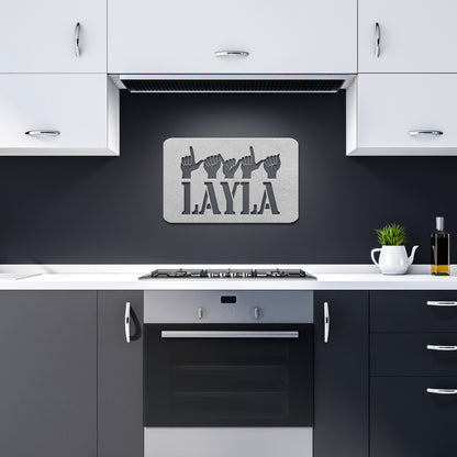 Custom Sign Language Metal Sign