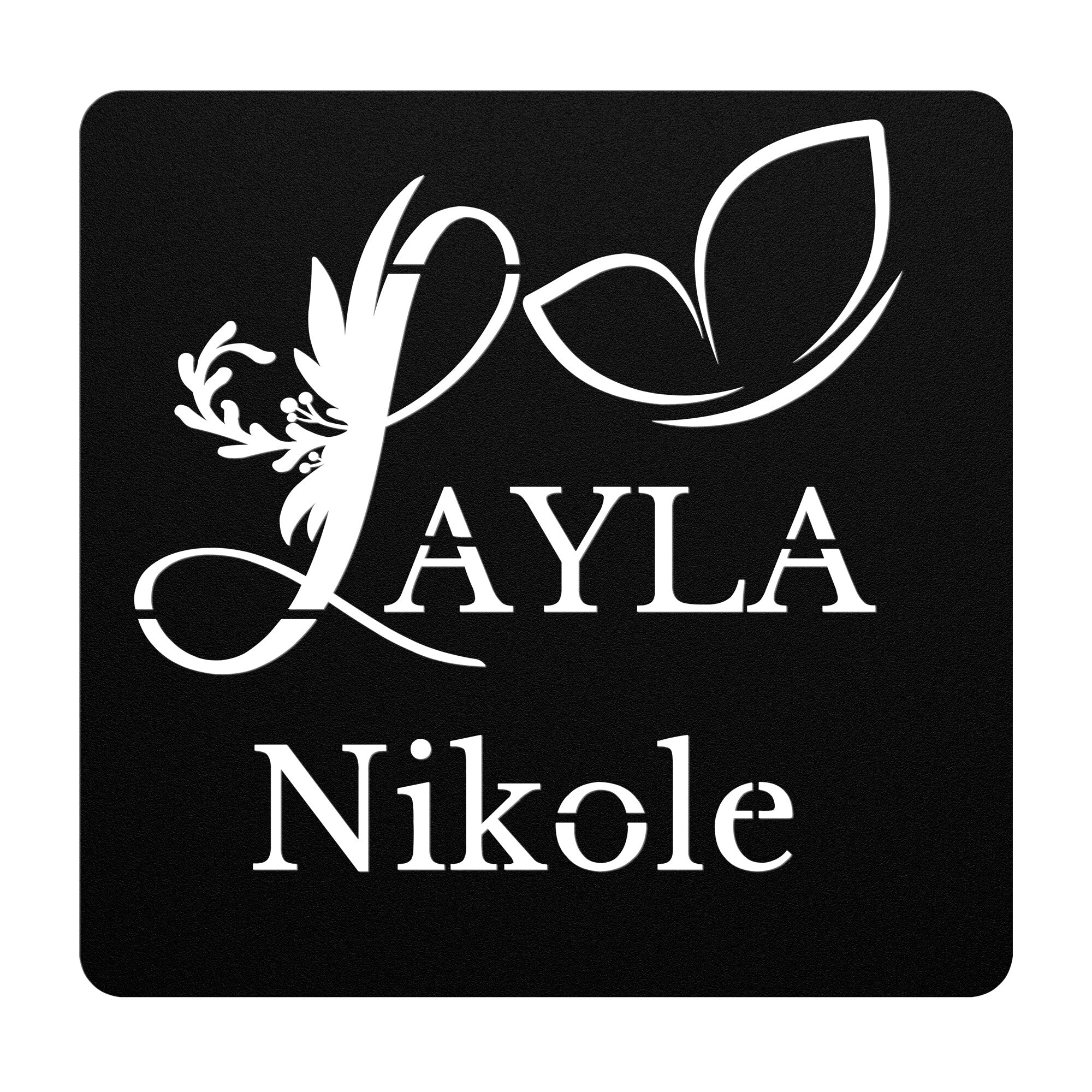 Custom Square Metal Sign