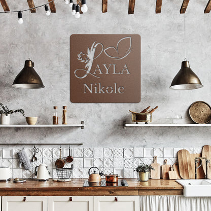 Custom Square Metal Sign