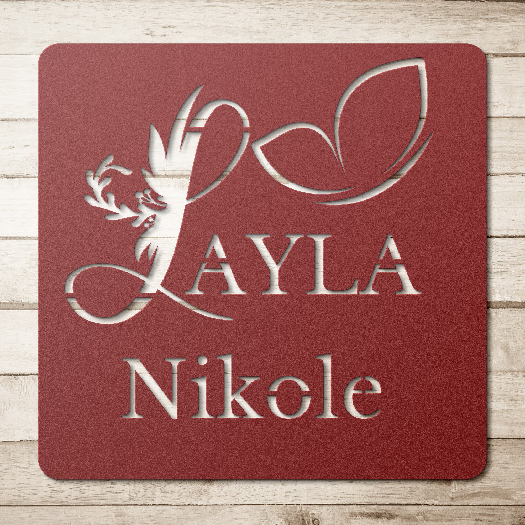 Custom Square Metal Sign