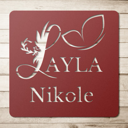 Custom Square Metal Sign