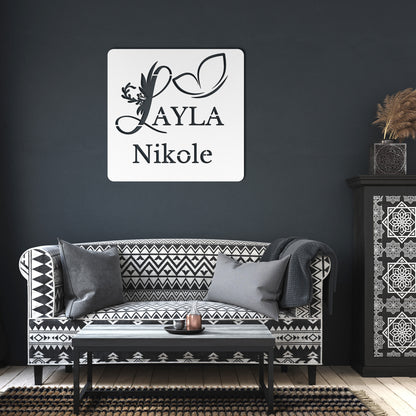 Custom Square Metal Sign