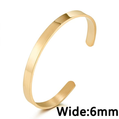 1PC Personalized Engraved Custom Name Stainless Steel Bracelet Jewelry Name Words Letters Custom Bracelet &amp; Bangle For Women men