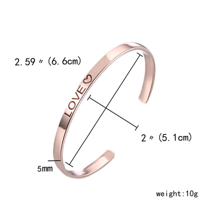 1PC Personalized Engraved Custom Name Stainless Steel Bracelet Jewelry Name Words Letters Custom Bracelet &amp; Bangle For Women men