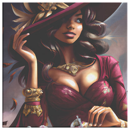 Lady in Red Canvas