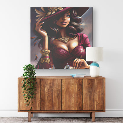Lady in Red Canvas