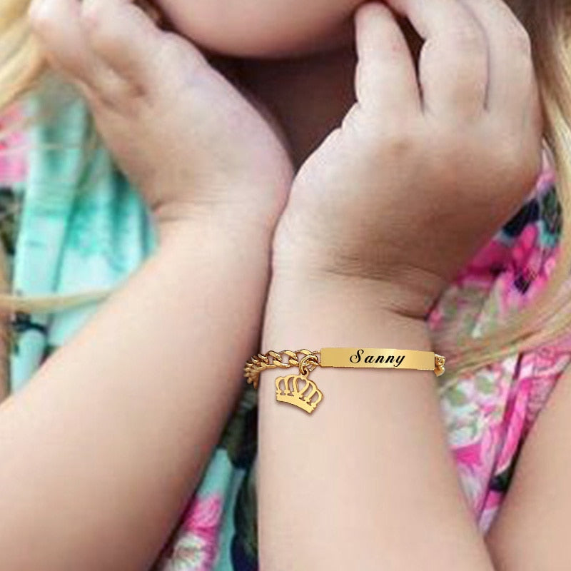 Custom Baby Bracelet Name | Personalised Baby Boy Bracelet | Baby Bracelets  Gold Name - Customized Bracelets - Aliexpress