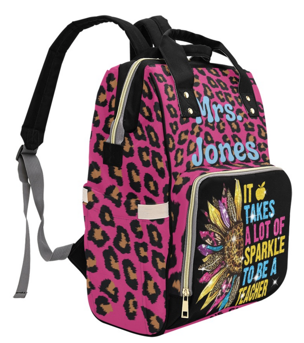 Teacher Custom Multi-Function Diaper Backpack