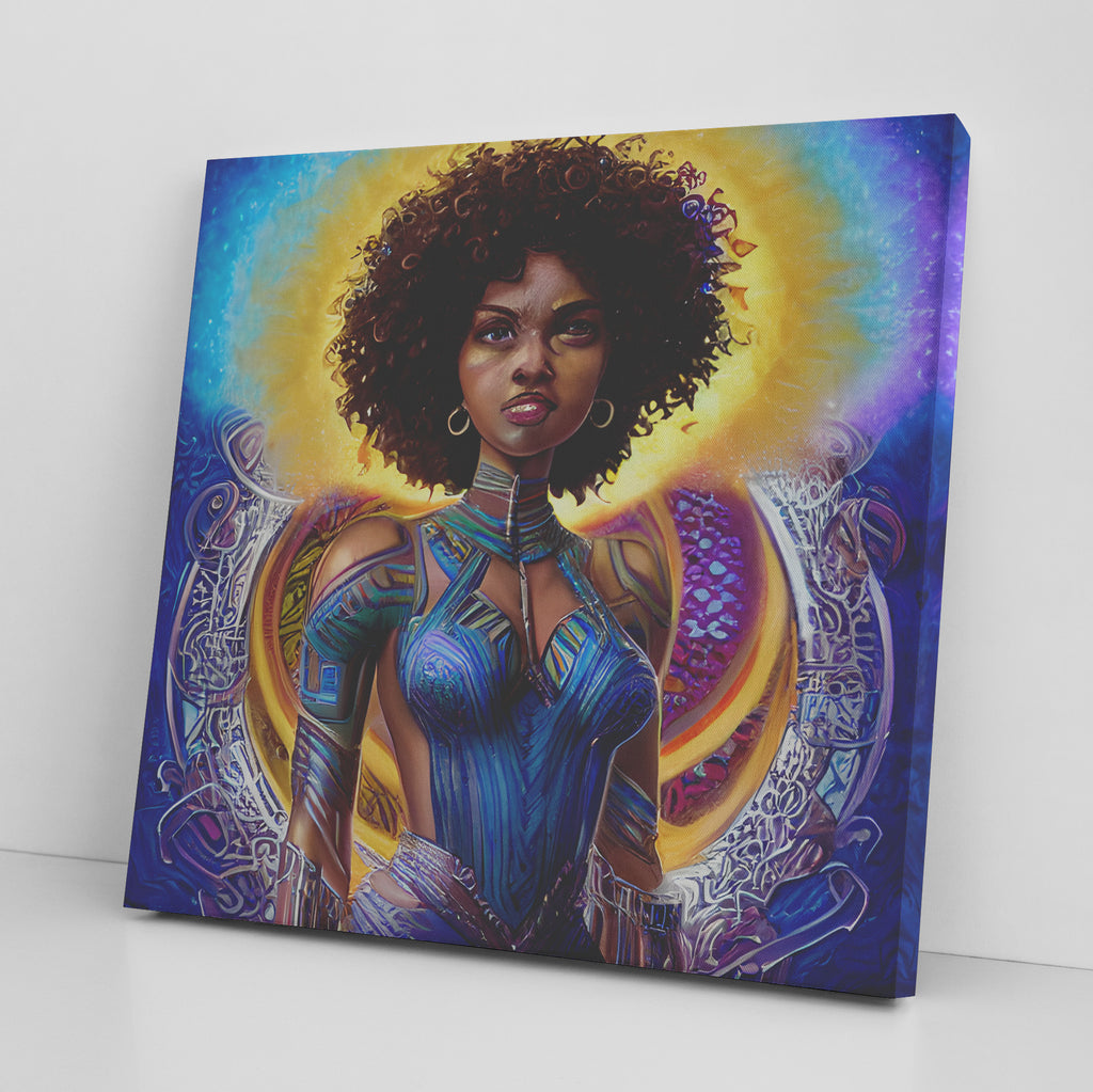 She's a Warrior Canvas