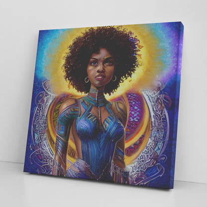 She's a Warrior Canvas