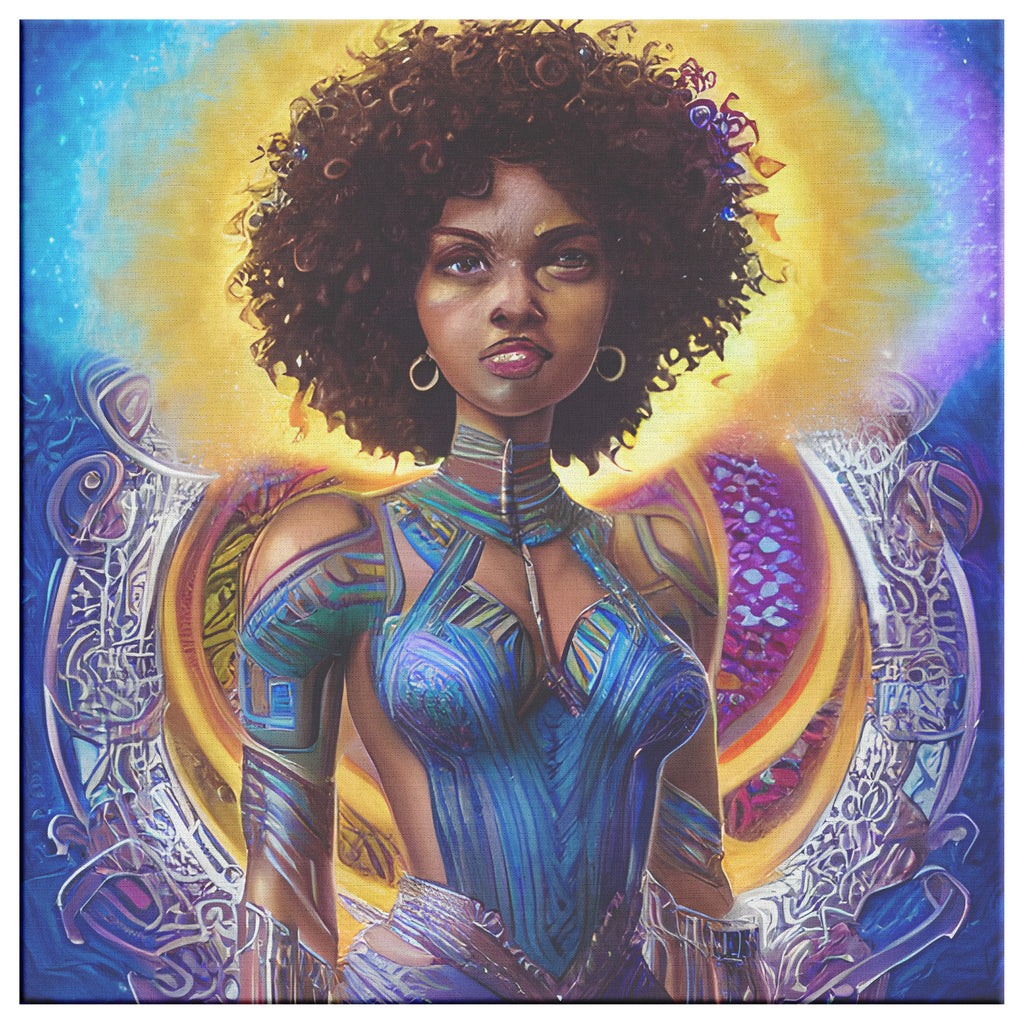 She's a Warrior Canvas