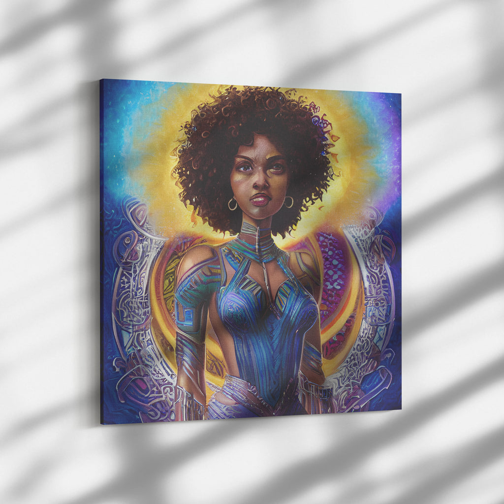 She's a Warrior Canvas