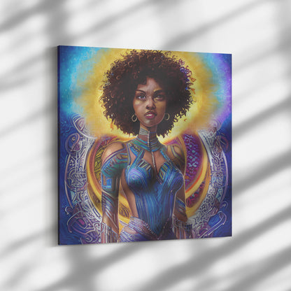 She's a Warrior Canvas