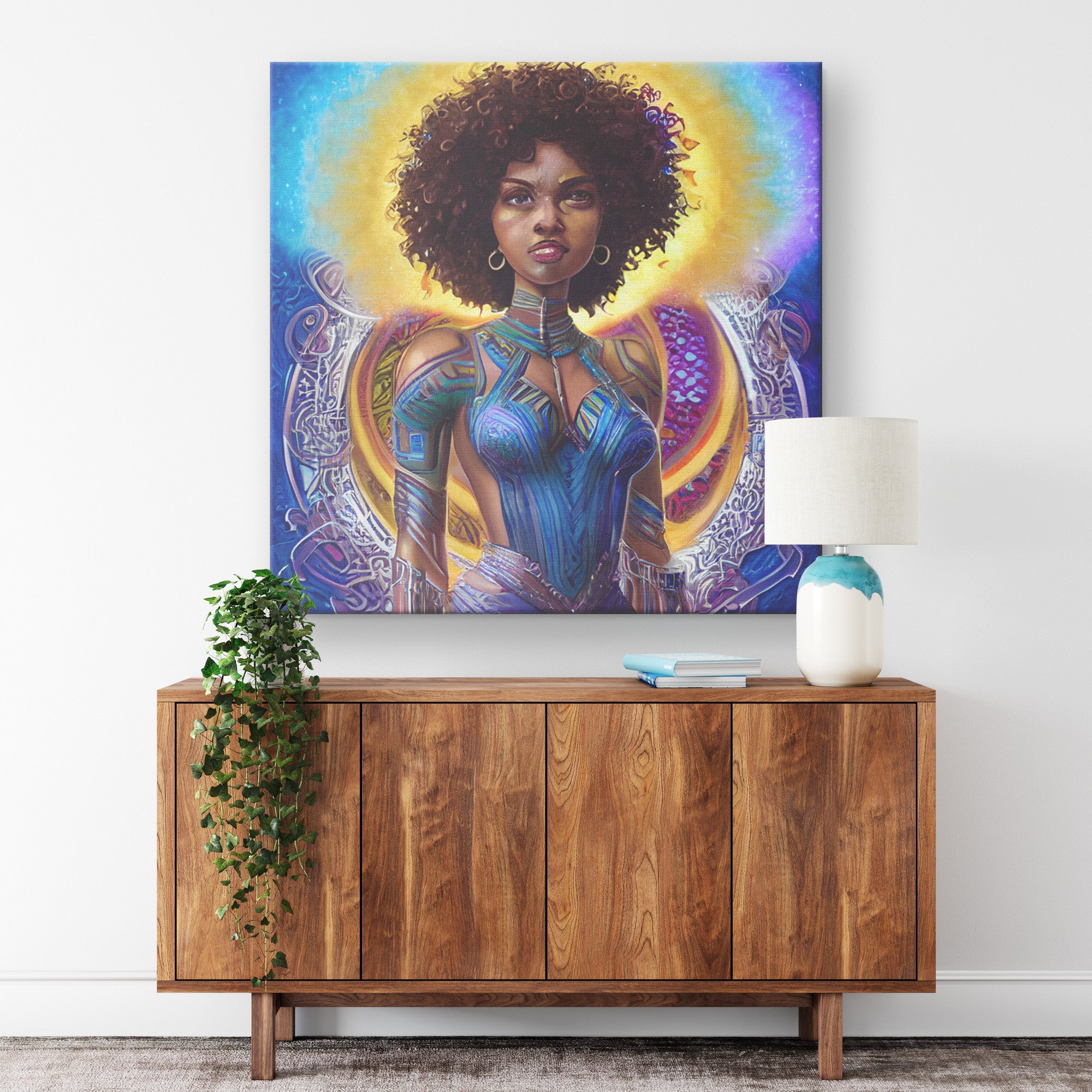 She's a Warrior Canvas