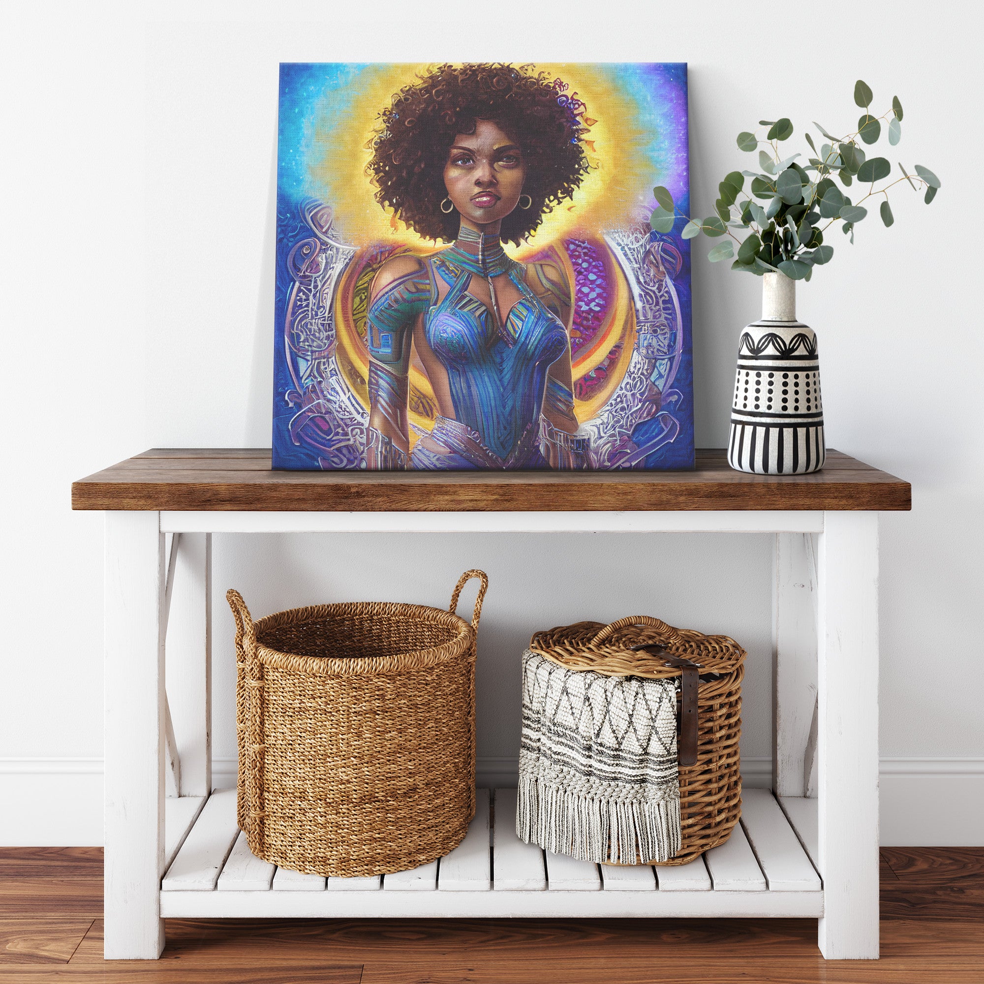 She's a Warrior Canvas