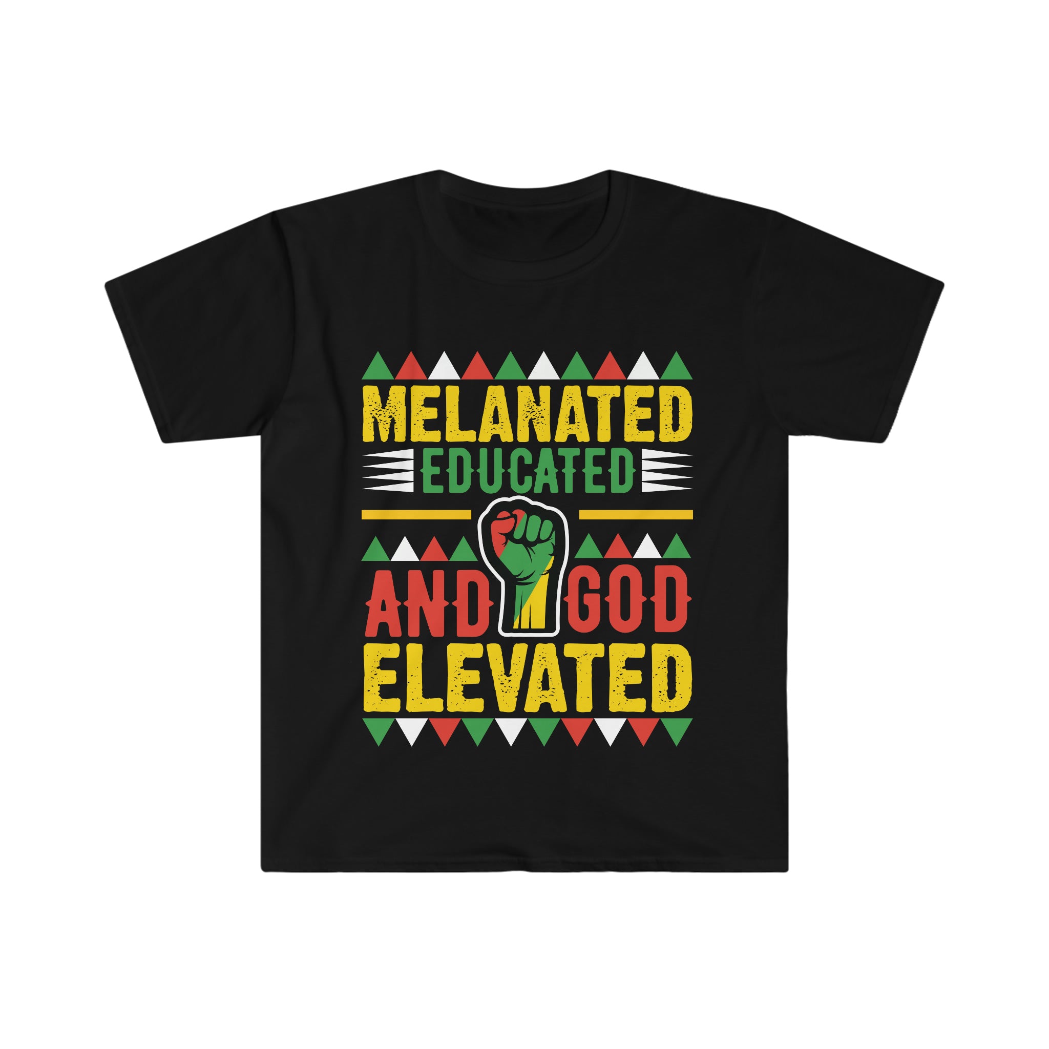 Melanated and Educated Unisex Softstyle T-Shirt