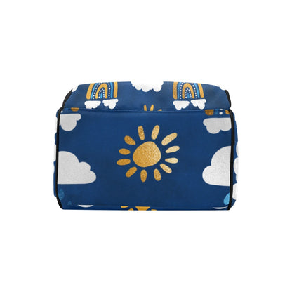 Blue Rainbow Custom Multi-Function Diaper Bag Backpack