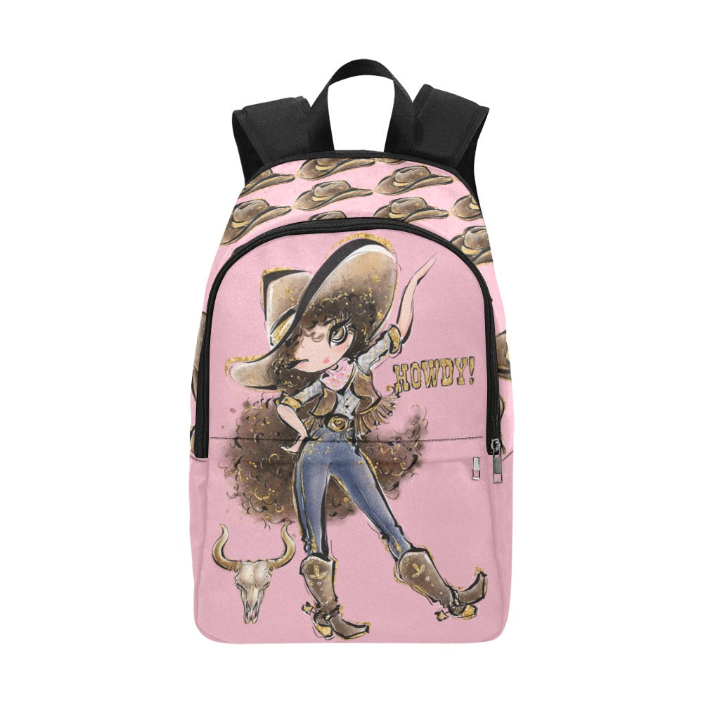 Pink Western Custom School Backpack